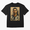 The Architect of Victory Oversized T-Shirt Keep Football History Alive during Global Football Passion for FIFA World Cup 2026 USA Canada Mexico, Inspired by Cristiano Ronaldo, Haaland and CR7, Argentina, Football History, Final Match Energy, Crowd