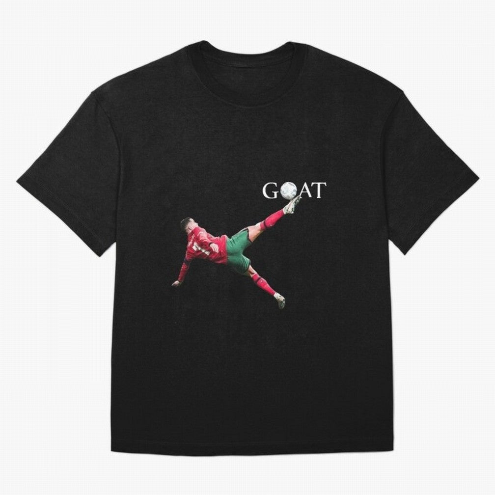 GOAT in Motion: Ronaldo's Iconic Bicycle Kick Oversized T-Shirt Enjoy the Biggest Football Party of the FIFA World Cup 2026 Journey through Neymar Highlights, Argentina Pride, Match Day Excitement, Supporter Culture, Golden Goals and Global