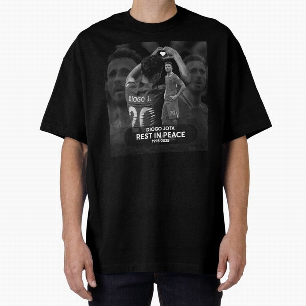 Diogo Jota rest in peace Oversized T-Shirt Stand with Global Football Passion for FIFA World Cup 2026, Featuring Haaland, Spain and Netherlands, Sports Nostalgia, International Competition, Famous Players and Unforgettable Victories; Made for Die