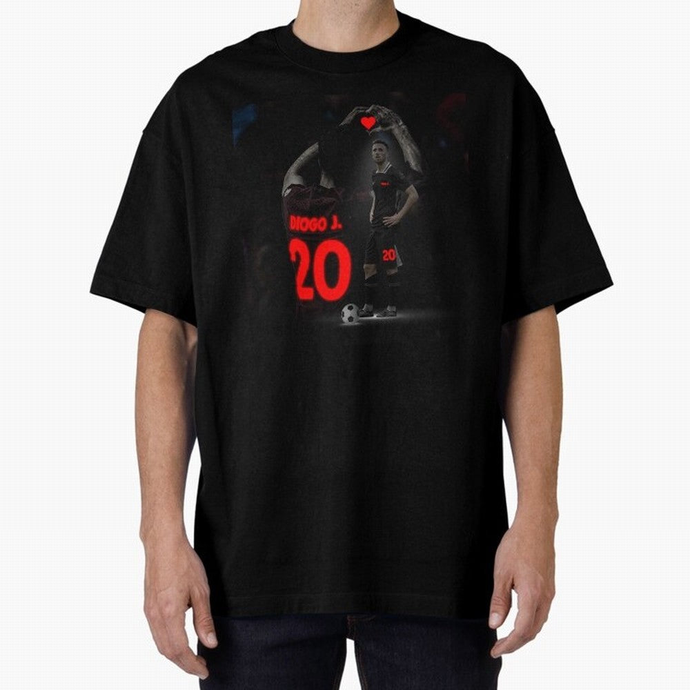 Diogo Jota poster Oversized T-Shirt Celebrate the Stars of the FIFA World Cup 2026 Journey through Neymar, Haaland and Cristiano Ronaldo Highlights, Netherlands Pride, Game Day Rituals, Football Legends, Country Pride and the Road to the Final;