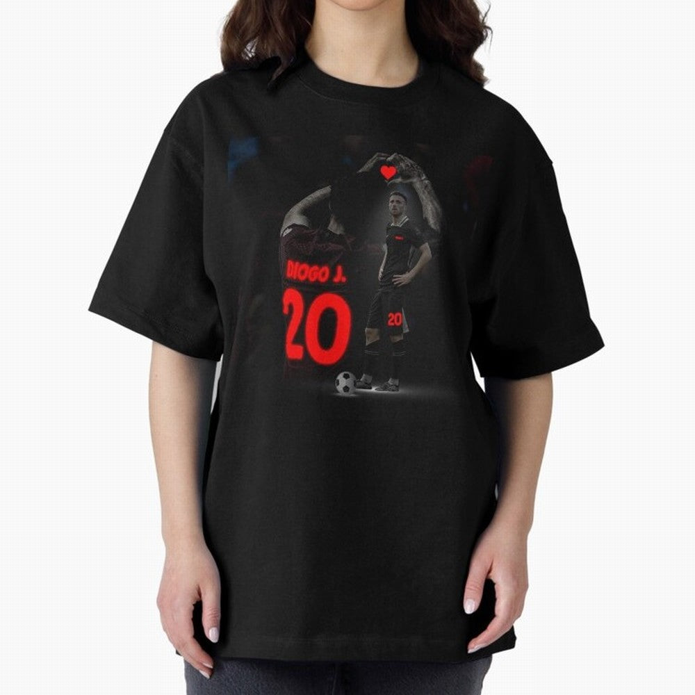 Diogo Jota poster Oversized T-Shirt Celebrate the Stars of the FIFA World Cup 2026 Journey through Neymar, Haaland and Cristiano Ronaldo Highlights, Netherlands Pride, Game Day Rituals, Football Legends, Country Pride and the Road to the Final;