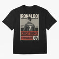 CR7 Legacy ¨C Cold Blooded Greatness Poster Art Oversized T-Shirt Enjoy FIFA World Cup 2026 USA Canada Mexico Spirit, Connected to Portugal, CR7 and Messi, Vintage Soccer Flavor, Modern Football Stars, National Flags and Final Night Emotion; Ideal