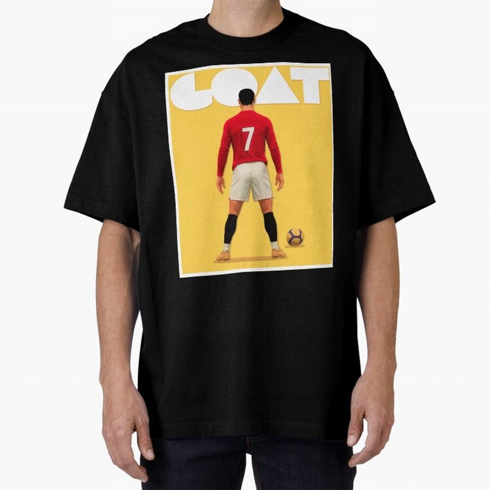Cristiano Ronaldo Men's CR7 Football Jersey | Real Madrid GOAT Portugal Sports Shirt Fan Gift Oversized T-Shirt Bring Global Tournament Vibes to the FIFA World Cup 2026 Group Stage Journey through Messi Highlights, England Pride, Soccer Culture,