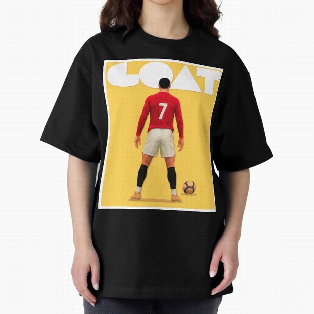 Cristiano Ronaldo Men's CR7 Football Jersey | Real Madrid GOAT Portugal Sports Shirt Fan Gift Oversized T-Shirt Bring Global Tournament Vibes to the FIFA World Cup 2026 Group Stage Journey through Messi Highlights, England Pride, Soccer Culture,