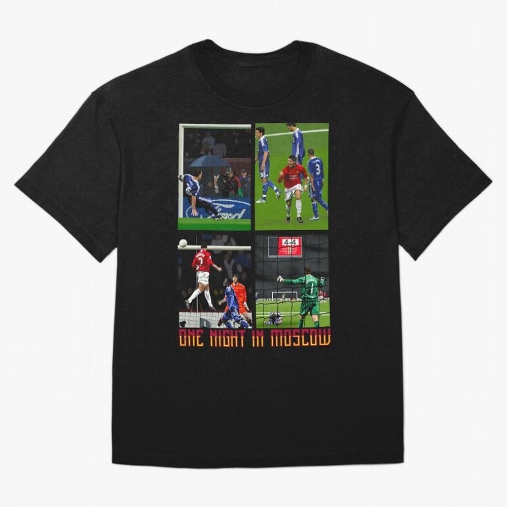 One Night in Moscow ¨C Manchester United 2008 Champions League Glory Artwork Oversized T-Shirt Represent Match Day Hype around FIFA World Cup 2026, Neymar, Netherlands, Champion Mindset, Group Stage Buzz, Knockout Tension and Passionate Fan