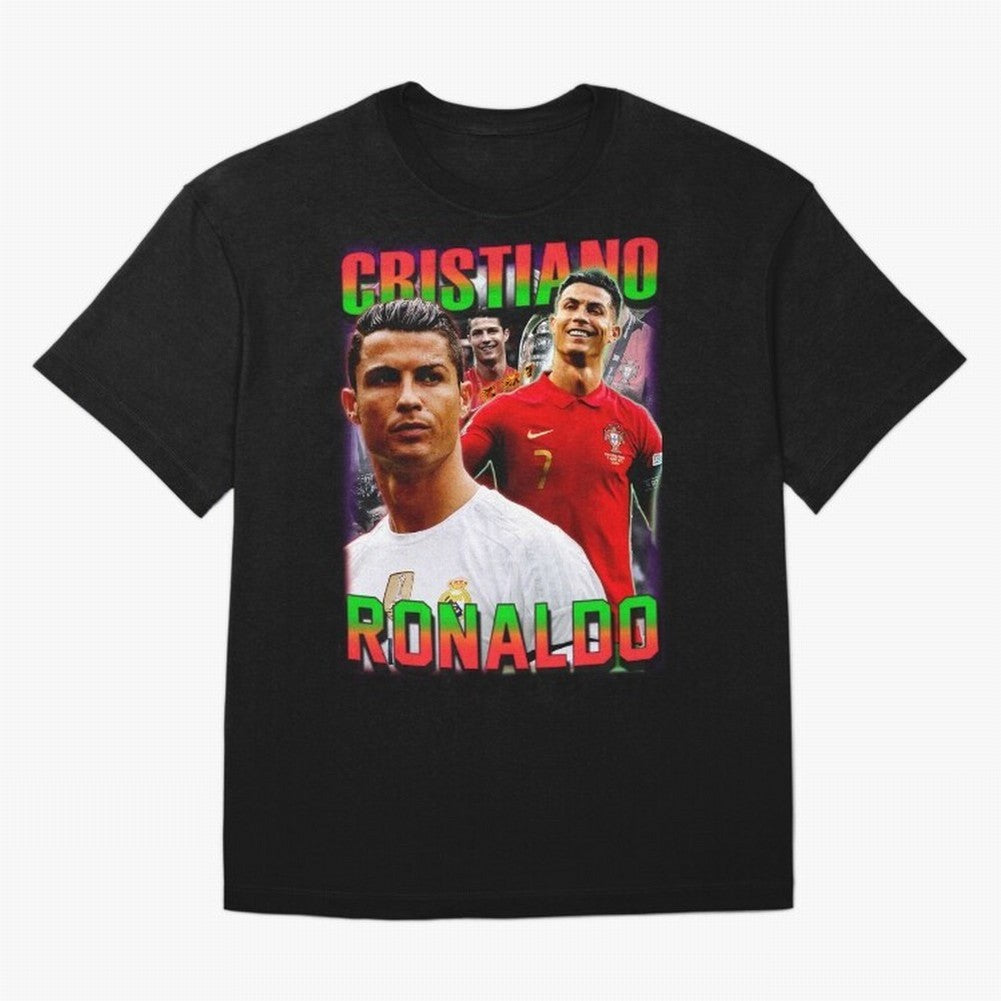 Cristiano Ronaldo Graphic Oversized T-Shirt Bring Stadium Energy to FIFA World Cup 2026 for Fans of CR7 and Argentina and Brazil, Bringing Sports Nostalgia, International Competition, Famous Players and Unforgettable Victories; Created for Match