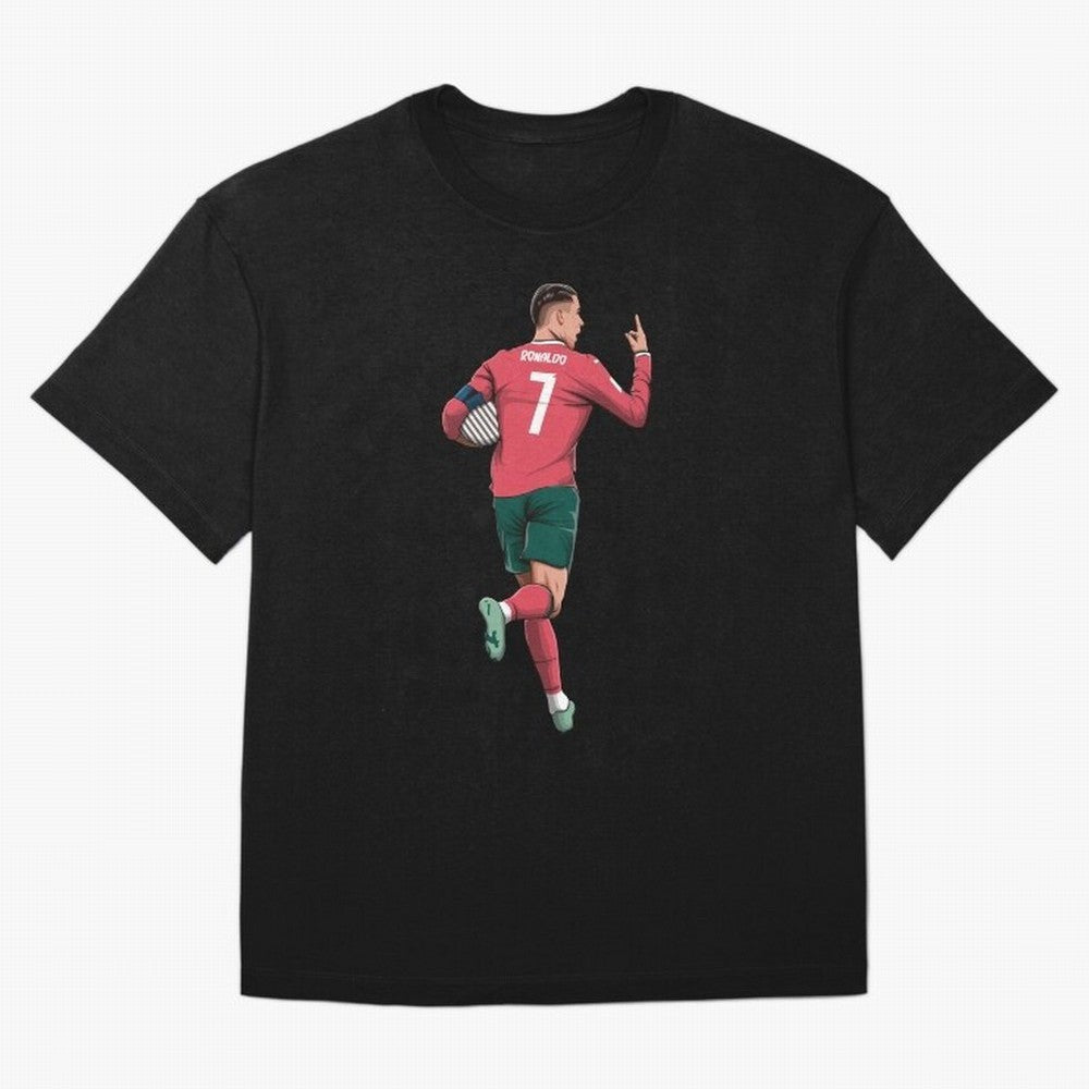Cristiano Ronaldo Oversized T-Shirt Represent the Passion of Global Football Passion for FIFA World Cup 2026 USA Canada Mexico, Connected to Messi, Neymar and Mbappe, Spain and Netherlands, Stadium Chants, National Pride, Trophy Dreams and
