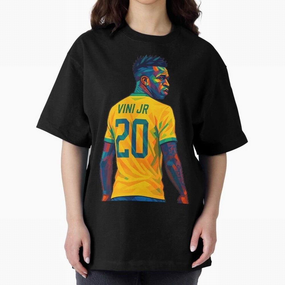 Vini Jr. Oversized T-Shirt Represent Fans Who Live for the FIFA World Cup 2026 Group Stage Journey through Messi and Cristiano Ronaldo Highlights, Germany Pride, Global Supporter Spirit, Legendary Goals, National Colors and Tournament Celebration;