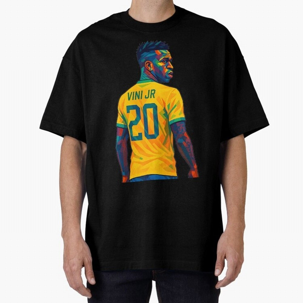 Vini Jr. Oversized T-Shirt Represent Fans Who Live for the FIFA World Cup 2026 Group Stage Journey through Messi and Cristiano Ronaldo Highlights, Germany Pride, Global Supporter Spirit, Legendary Goals, National Colors and Tournament Celebration;