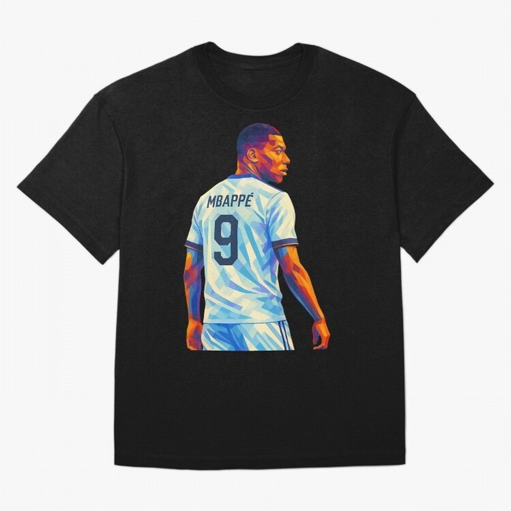 Kyliam Mbappe Oversized T-Shirt Showcase FIFA World Cup 2026 USA Canada Mexico for Fans of Neymar and Spain, Bringing Championship Spirit, Famous Goals, Roaring Crowds and International Football Unity; Created for Match Day Parties, Soccer Gifts,