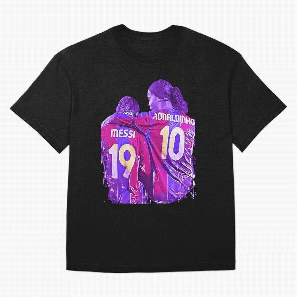 ronaldinho and messi - goat Oversized T-Shirt Keep the Legacy of FIFA World Cup 2026 for Fans of Messi and Cristiano Ronaldo and England, France and Netherlands, Bringing Worldwide Fan Energy, Dramatic Goals, Stadium Lights and Championship