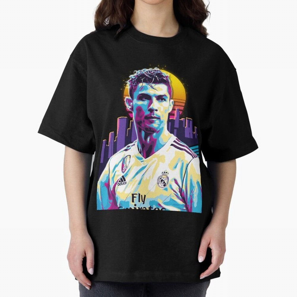 Christiano Ronaldo retro Oversized T-Shirt Enjoy the Biggest Football Party of Match Day Hype around FIFA World Cup 2026 Group Stage, Neymar, Netherlands, Goal Celebration Energy, Supporter Heritage, Football Icons and Worldwide Tournament Joy;