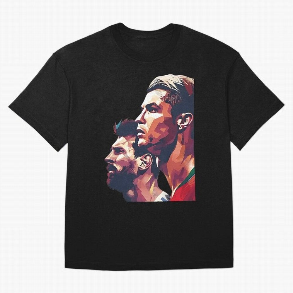 ronaldo and messi - Goat Oversized T-Shirt Bring World Football Passion into FIFA World Cup 2026 USA Canada Mexico Spirit, Capturing Brazil, Neymar, Champion Mindset, Group Stage Buzz, Knockout Tension and Passionate Fan Culture; Built for