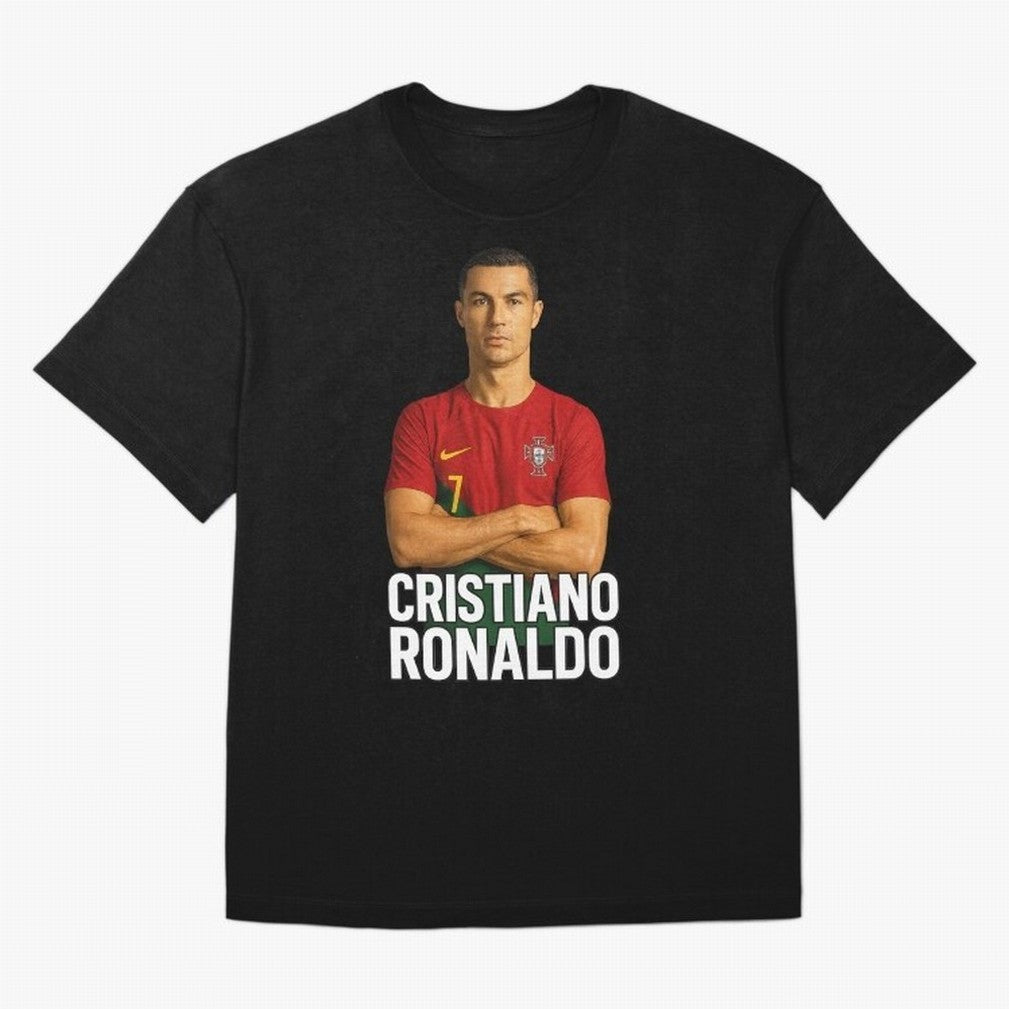 Cristiano Ronaldo Oversized T-Shirt Show Your Tournament Heart for Match Day Hype around FIFA World Cup 2026 Group Stage, Mbappe, England and Germany, Classic Soccer Heritage, Championship Pressure, Fan Loyalty and International Pride; Built for