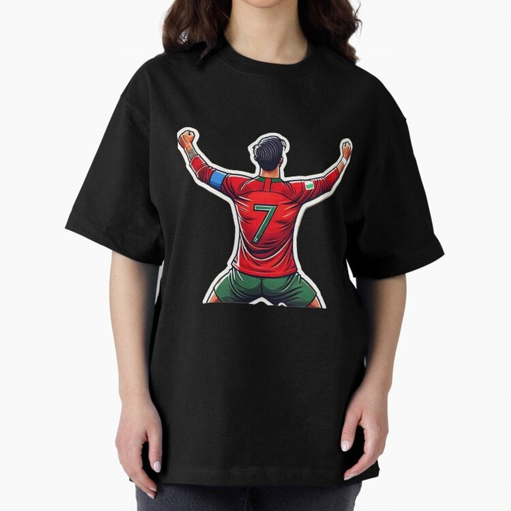Ronaldo 7 Oversized T-Shirt Bring Legendary Rivalry Energy to Global Football Passion for FIFA World Cup 2026 Group Stage, Connected to Neymar, Haaland and Cristiano Ronaldo, Brazil, Portugal and Argentina, Match Day Excitement, Supporter Culture,