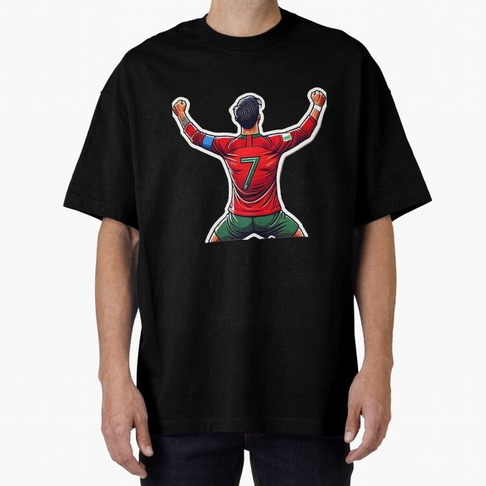 Ronaldo 7 Oversized T-Shirt Bring Legendary Rivalry Energy to Global Football Passion for FIFA World Cup 2026 Group Stage, Connected to Neymar, Haaland and Cristiano Ronaldo, Brazil, Portugal and Argentina, Match Day Excitement, Supporter Culture,