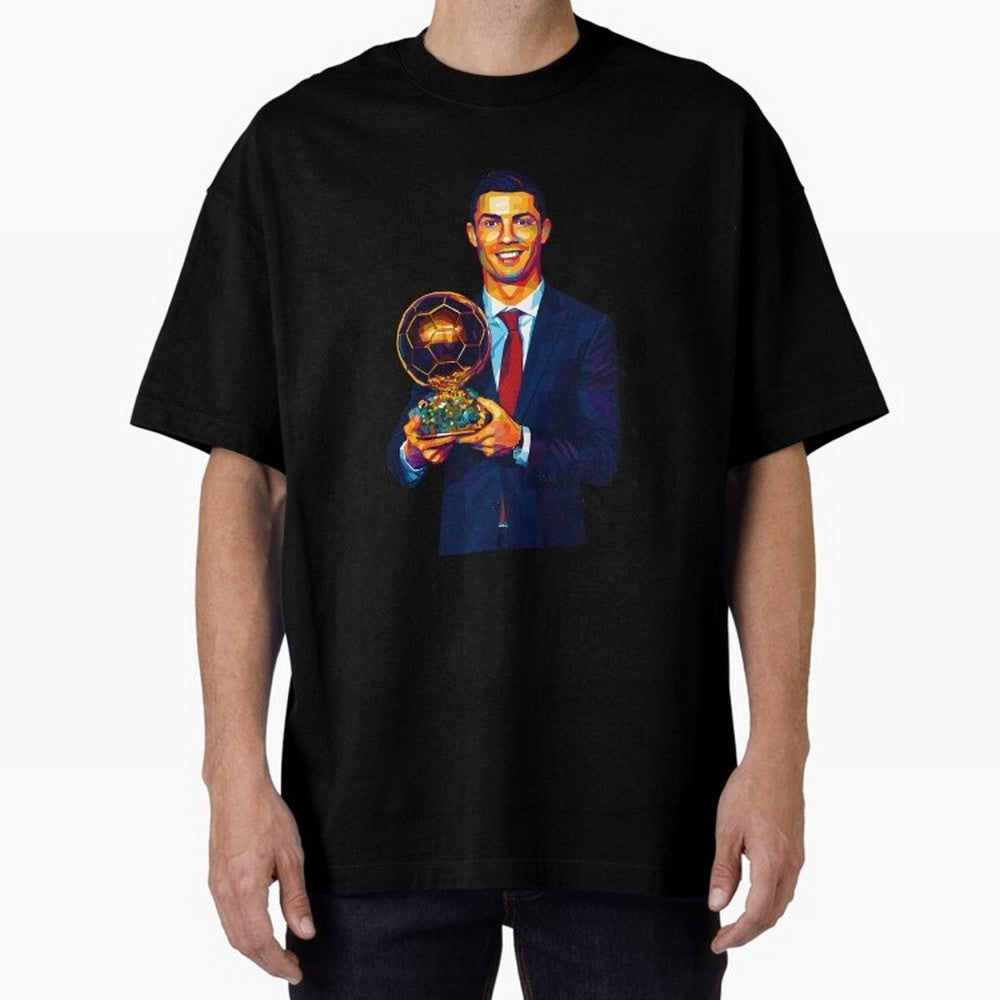 Cristiano Ronaldo Wpap Art Oversized T-Shirt Celebrate Soccer Greatness during Match Day Hype around FIFA World Cup 2026 Group Stage, Cristiano Ronaldo, Spain, Global Supporter Spirit, Legendary Goals, National Colors and Tournament Celebration;