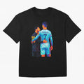Cristiano Ronaldo & Messi Wpap Art Oversized T-Shirt Enjoy FIFA World Cup 2026 USA Canada Mexico Featuring CR7 and Messi, England, France and Netherlands Energy, Match Day Excitement, Supporter Culture, Golden Goals and Global Football Passion;