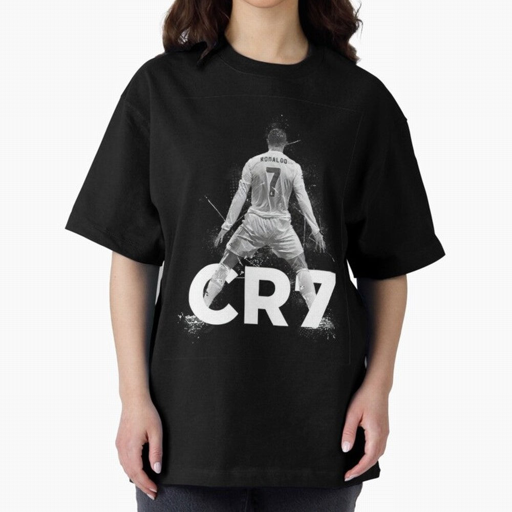 CR7 Oversized T-Shirt Relive Global Football Passion for FIFA World Cup 2026 Group Stage, Centered on Messi, Neymar and Mbappe, England and Germany, Football Festival Excitement, Trophy Ambitions, Country Rivalries and Star Player Buzz; Made for