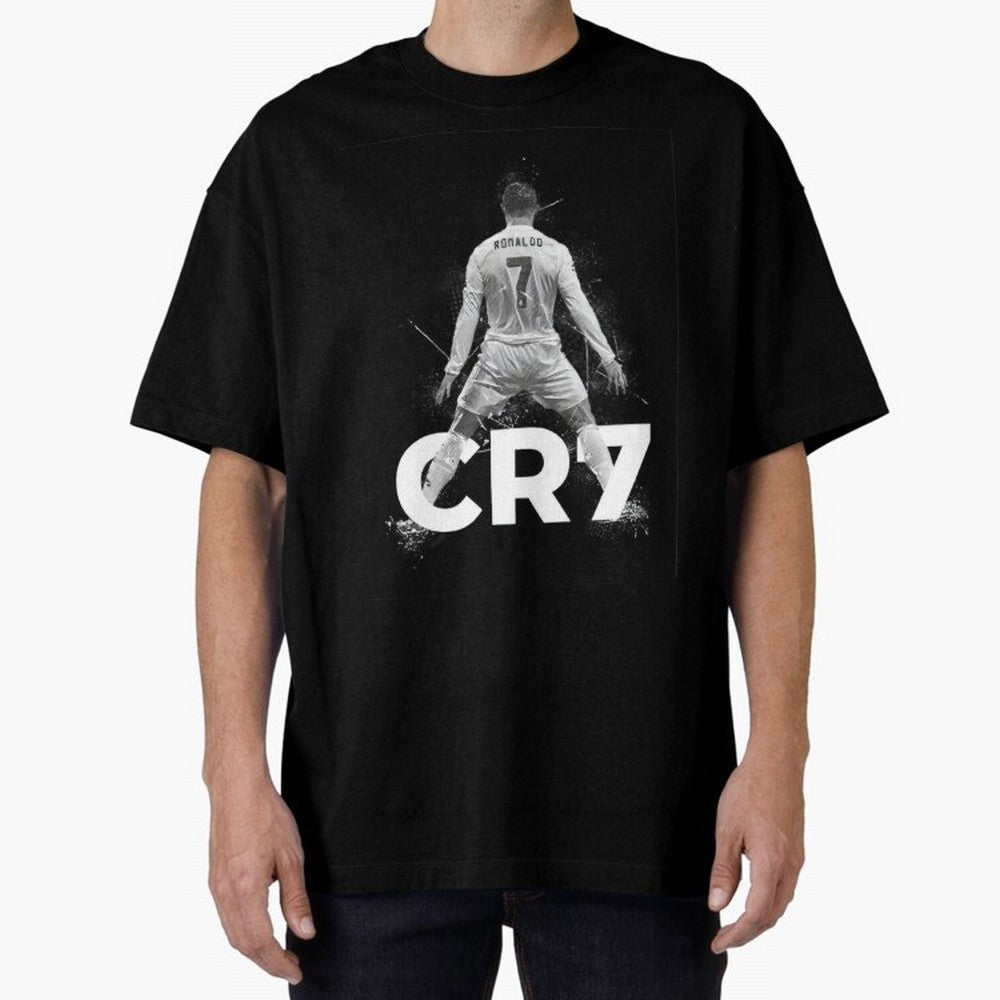 CR7 Oversized T-Shirt Relive Global Football Passion for FIFA World Cup 2026 Group Stage, Centered on Messi, Neymar and Mbappe, England and Germany, Football Festival Excitement, Trophy Ambitions, Country Rivalries and Star Player Buzz; Made for