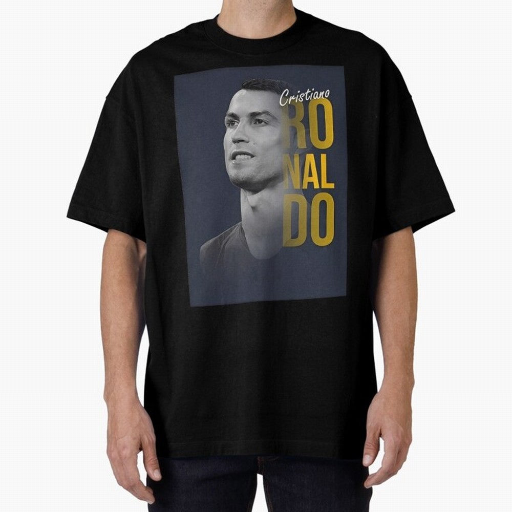 CR7 Oversized T-Shirt Show Up for the Glory of Global Football Passion for FIFA World Cup 2026 Group Stage, Connected to Cristiano Ronaldo, Spain and Netherlands, Sports Nostalgia, International Competition, Famous Players and Unforgettable