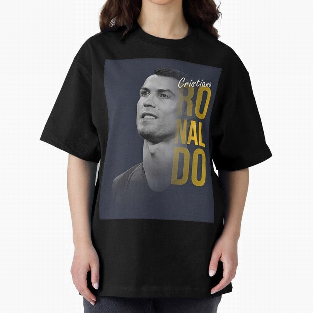 CR7 Oversized T-Shirt Show Up for the Glory of Global Football Passion for FIFA World Cup 2026 Group Stage, Connected to Cristiano Ronaldo, Spain and Netherlands, Sports Nostalgia, International Competition, Famous Players and Unforgettable