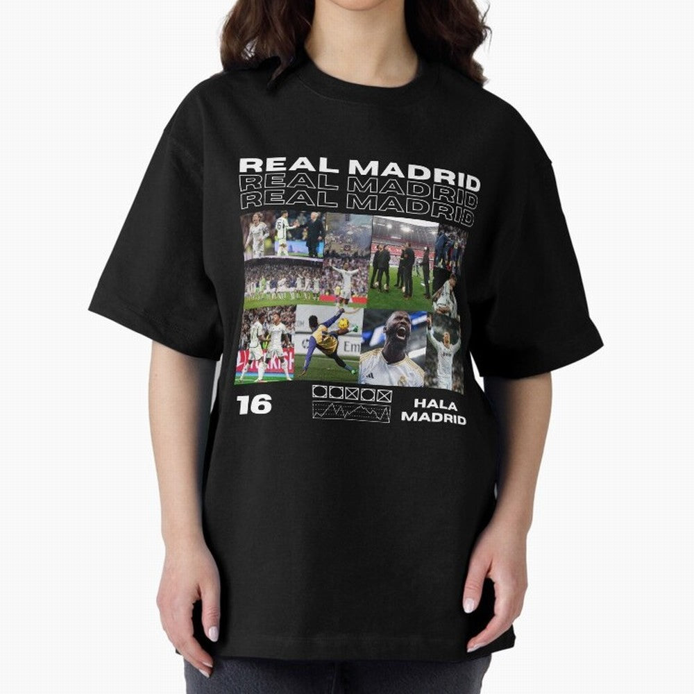 Real Madrid design Oversized T-Shirt Celebrate the Next Chapter of FIFA World Cup 2026 Spirit, Centered on France, Mbappe, Football Festival Excitement, Trophy Ambitions, Country Rivalries and Star Player Buzz; Ideal for Passionate Fans Who Love