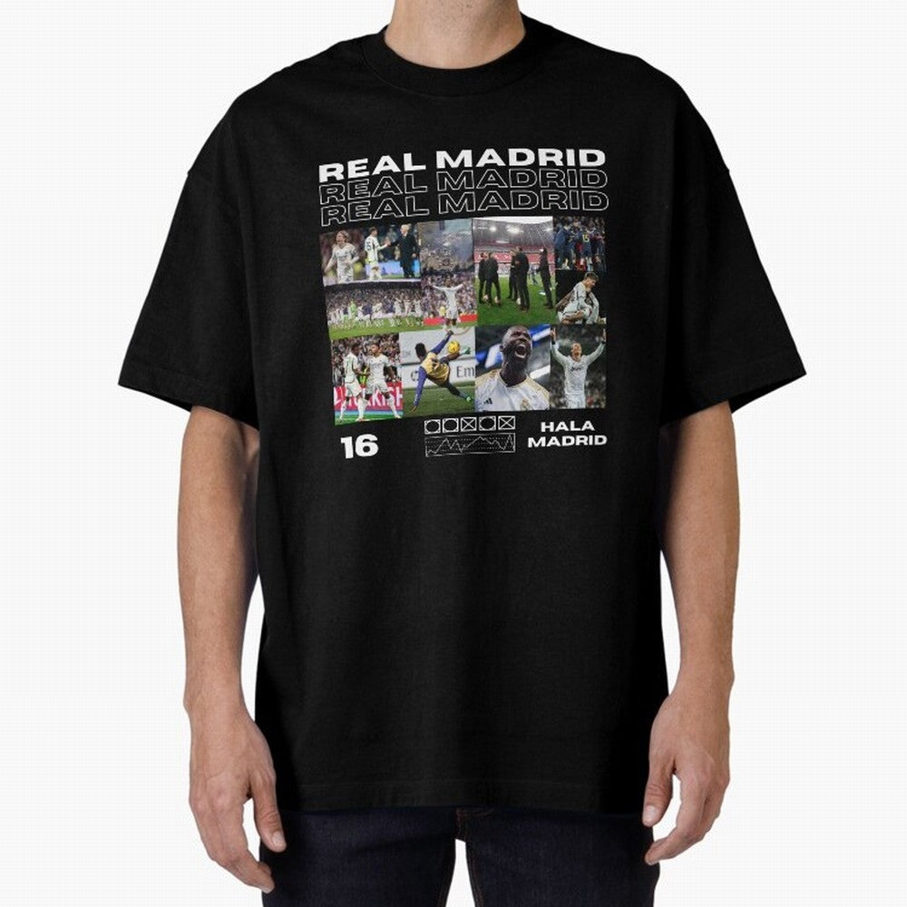 Real Madrid design Oversized T-Shirt Celebrate the Next Chapter of FIFA World Cup 2026 Spirit, Centered on France, Mbappe, Football Festival Excitement, Trophy Ambitions, Country Rivalries and Star Player Buzz; Ideal for Passionate Fans Who Love