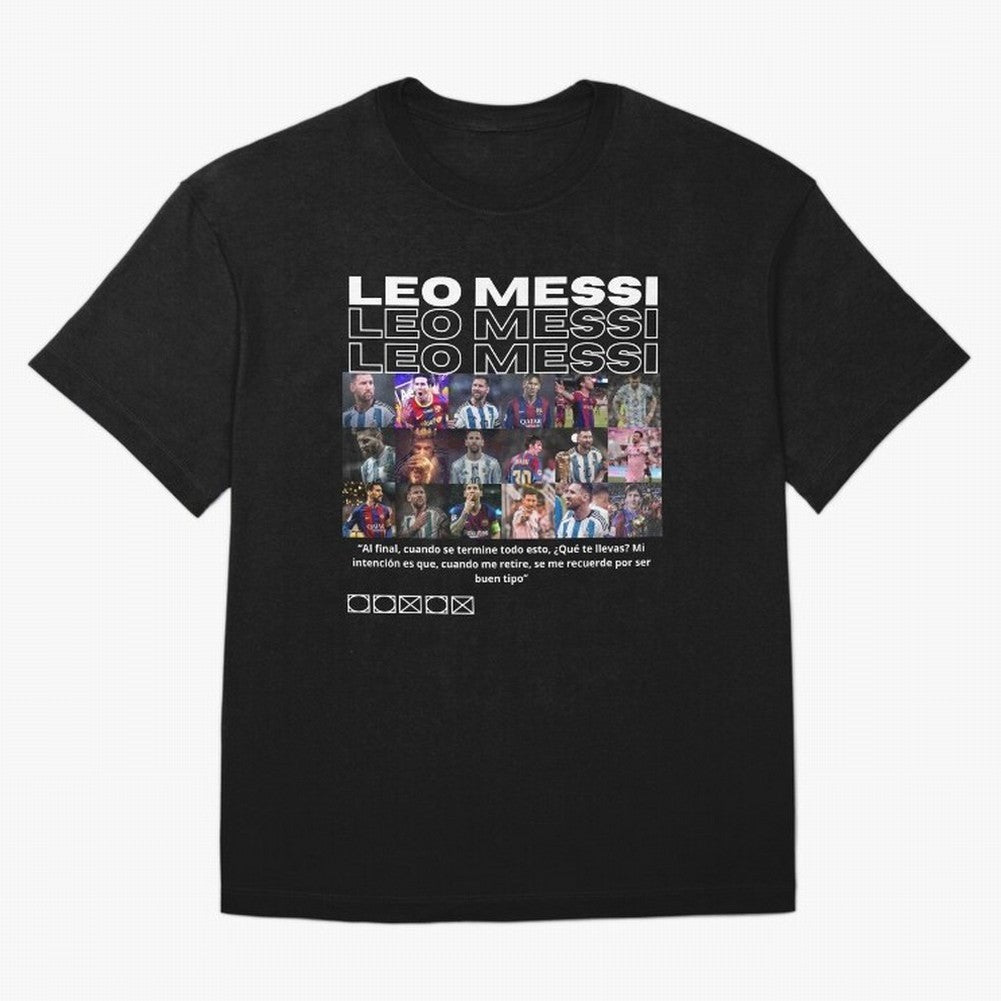 Leo Messi design Oversized T-Shirt Show Fan Pride Across Match Day Hype around FIFA World Cup 2026, Mbappe and Neymar, Germany, Retro Football Energy, Iconic Rivalries, Trophy Chase Drama and Stadium Atmosphere; Built for Supporters Chasing Trophy
