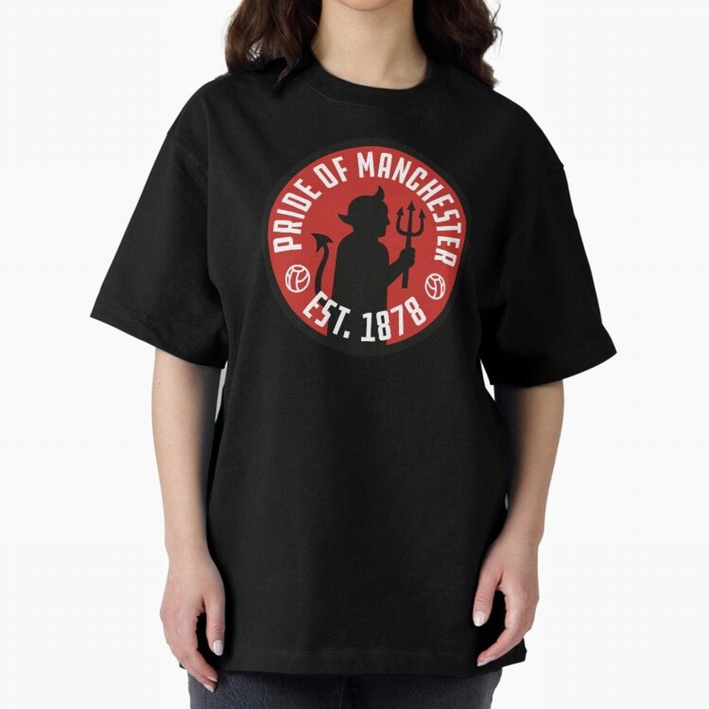 Pride of Manchester United Oversized T-Shirt Celebrate Golden Goal Energy in FIFA World Cup 2026 for Fans of Messi, CR7 and Mbappe and Spain and Netherlands, Bringing Match Day Excitement, Supporter Culture, Golden Goals and Global Football