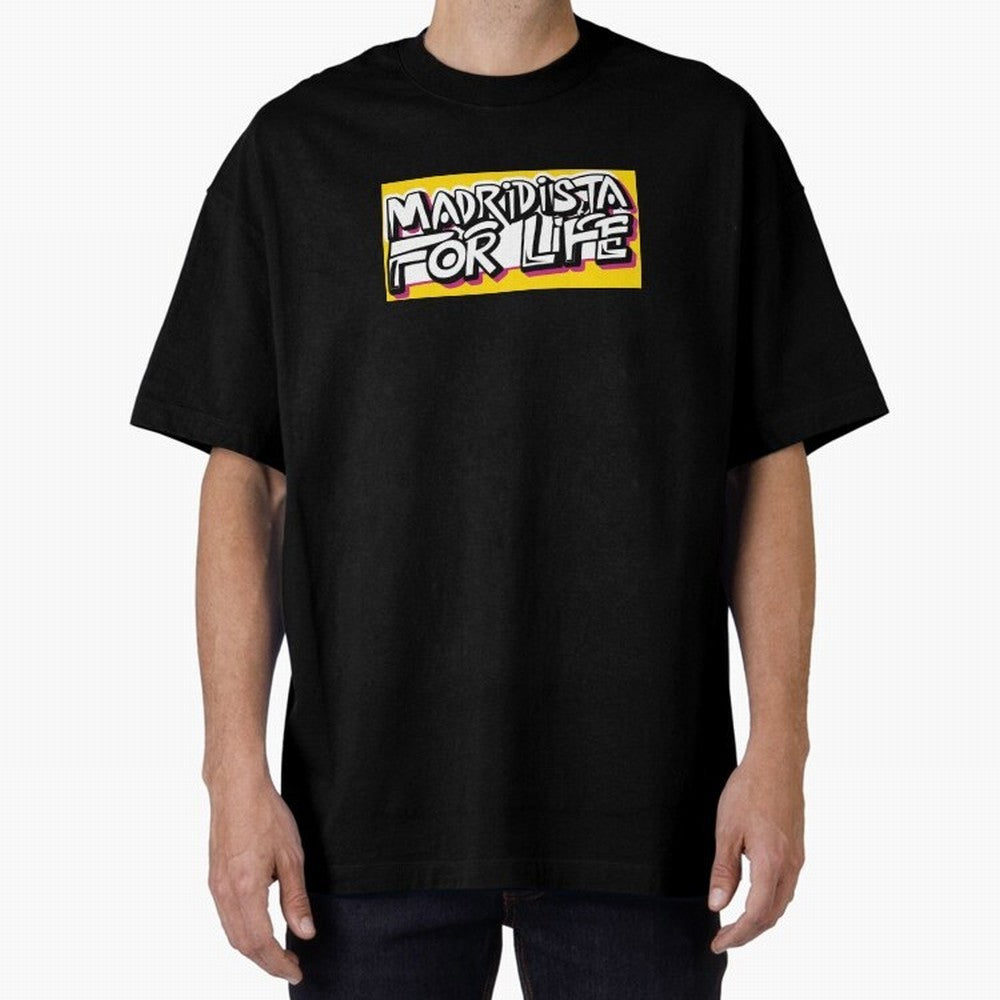 Madridista for Life Oversized T-Shirt Feel the Roar of FIFA World Cup 2026 Group Stage Spirit, with Spain and Netherlands, CR7 and Messi, Football History, Final Match Energy, Crowd Noise and Once in a Lifetime Moments; Great for Supporters Who