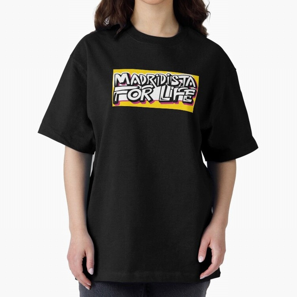 Madridista for Life Oversized T-Shirt Feel the Roar of FIFA World Cup 2026 Group Stage Spirit, with Spain and Netherlands, CR7 and Messi, Football History, Final Match Energy, Crowd Noise and Once in a Lifetime Moments; Great for Supporters Who