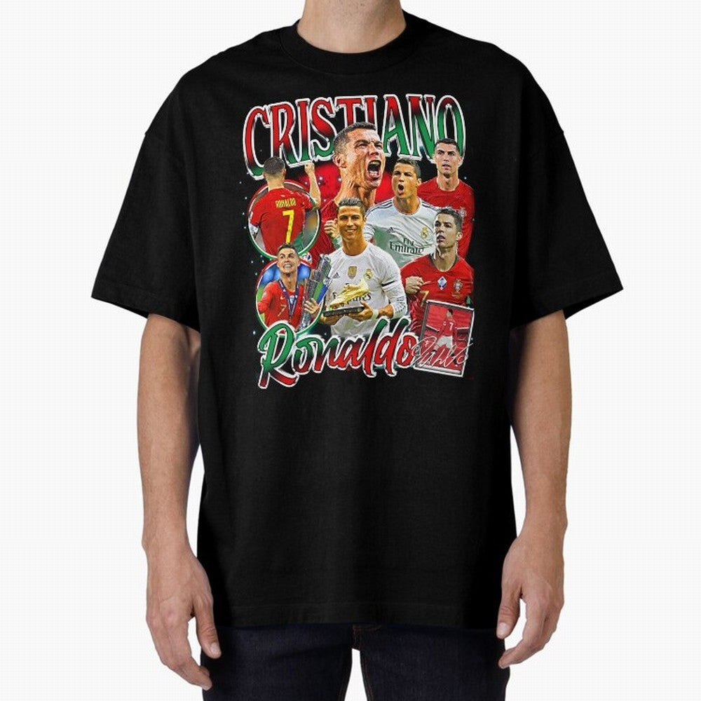 Cristiano Ronaldo Premium Quality Oversized T-Shirt Make Your Look Match FIFA World Cup 2026 Group Stage Inspired by Mbappe and Neymar, Argentina and Brazil Energy, Soccer Culture, Superstar Moments, National Team Dreams and Competitive Fire; Made