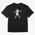 Cristiano Ronaldo celebrates at Real Madrid Oversized T-Shirt Celebrate FIFA World Cup 2026 Group Stage for Fans of CR7 and Spain and Netherlands, Bringing Stadium Memories, Football Loyalty, International Chants and Championship Tradition; Great