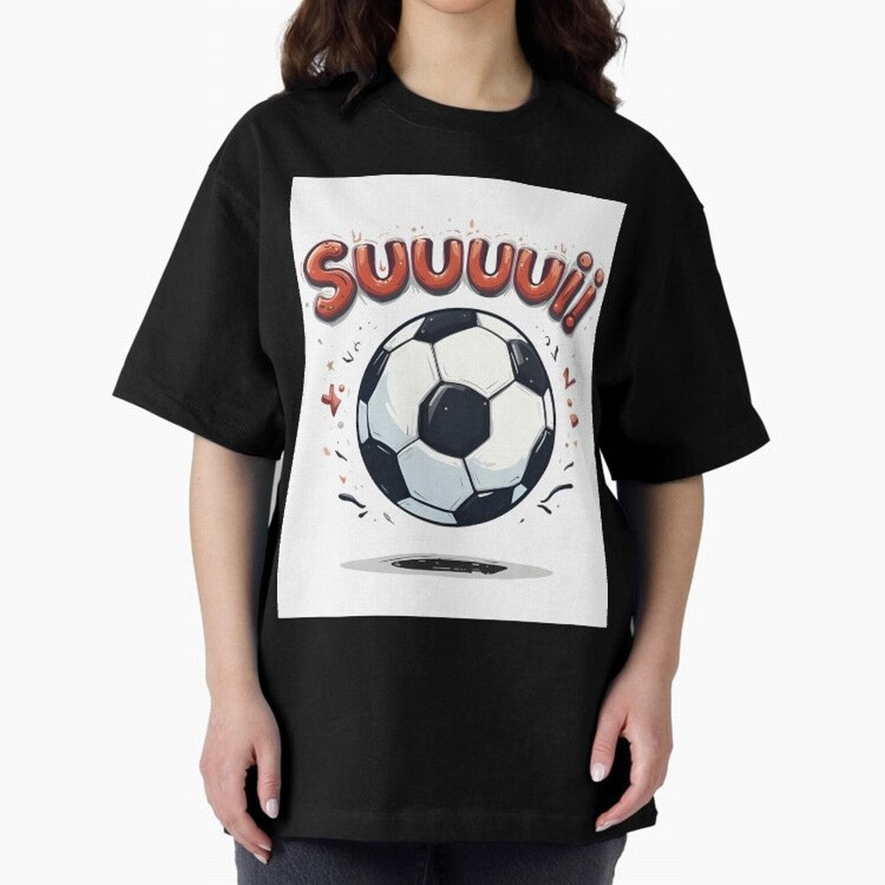Suuuuii! CR7 Celebration Oversized T-Shirt Make Memories around FIFA World Cup 2026 Group Stage Spirit, with Portugal, Spain and Germany, Neymar, Champion Mindset, Group Stage Buzz, Knockout Tension and Passionate Fan Culture; Ideal for Fans Who