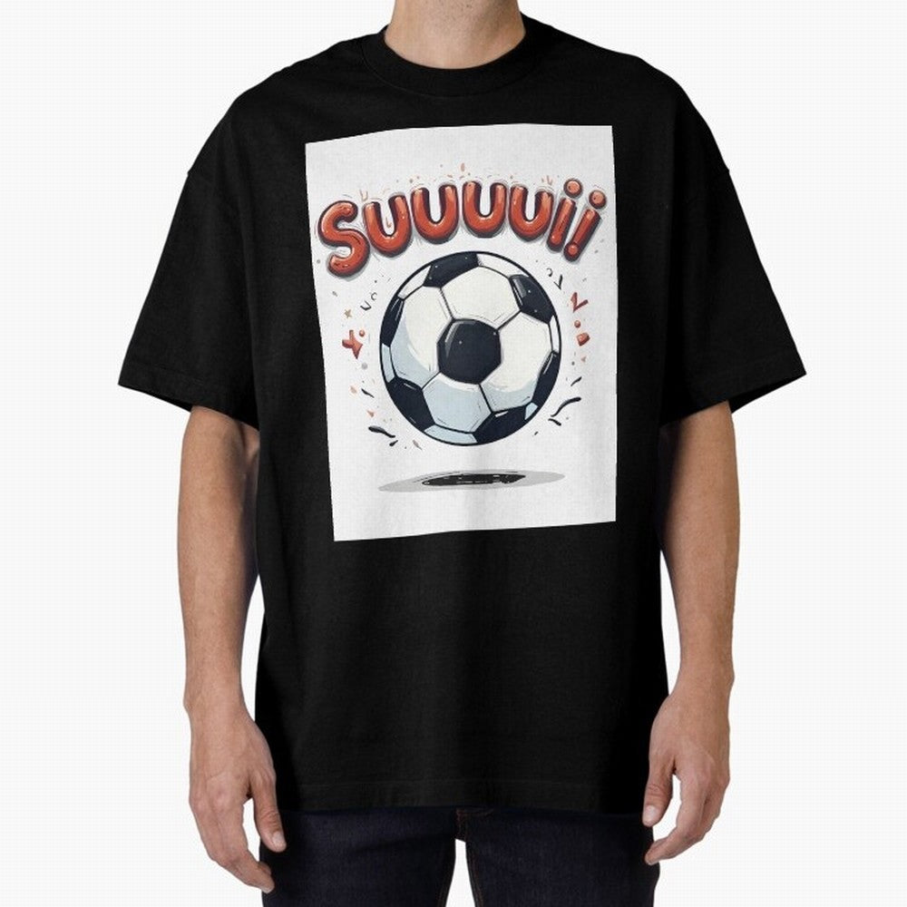Suuuuii! CR7 Celebration Oversized T-Shirt Make Memories around FIFA World Cup 2026 Group Stage Spirit, with Portugal, Spain and Germany, Neymar, Champion Mindset, Group Stage Buzz, Knockout Tension and Passionate Fan Culture; Ideal for Fans Who