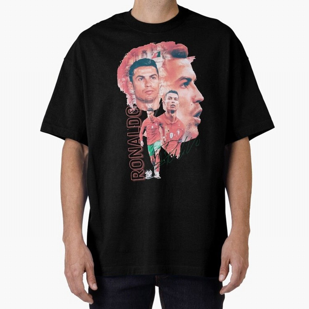 Cristiano Ronaldo Design Oversized T-Shirt Feel the Heartbeat of FIFA World Cup 2026 for Fans of Cristiano Ronaldo, Haaland and CR7 and Argentina, France and Brazil, Bringing Match Day Excitement, Supporter Culture, Golden Goals and Global Football