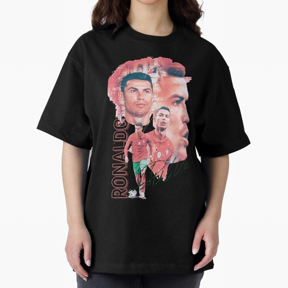 Cristiano Ronaldo Design Oversized T-Shirt Feel the Heartbeat of FIFA World Cup 2026 for Fans of Cristiano Ronaldo, Haaland and CR7 and Argentina, France and Brazil, Bringing Match Day Excitement, Supporter Culture, Golden Goals and Global Football