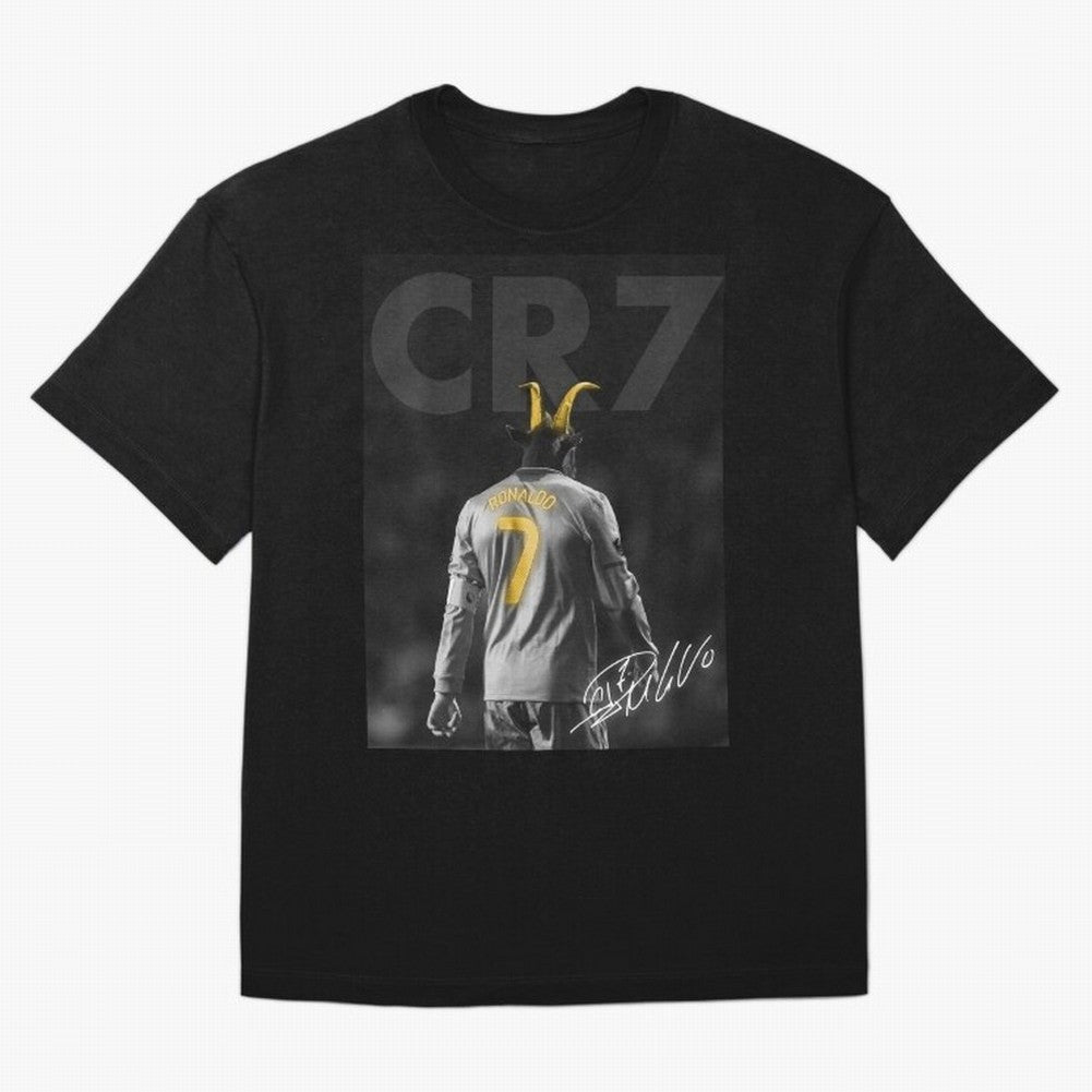 CR7 The Goat Poster Oversized T-Shirt Build FIFA World Cup 2026 Group Stage Connected to CR7 and Messi, Brazil, Portugal and Argentina Energy, Worldwide Fan Energy, Dramatic Goals, Stadium Lights and Championship Celebrations; Ideal for Football
