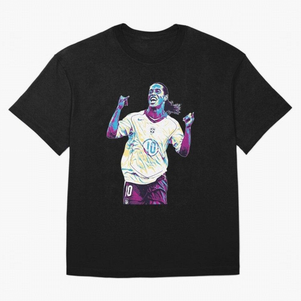 Ronaldinho brazil team Oversized T-Shirt Follow Every Goal of FIFA World Cup 2026 Group Stage for Fans of Cristiano Ronaldo and Argentina, Bringing Football History, Final Match Energy, Crowd Noise and Once in a Lifetime Moments; Created for Match