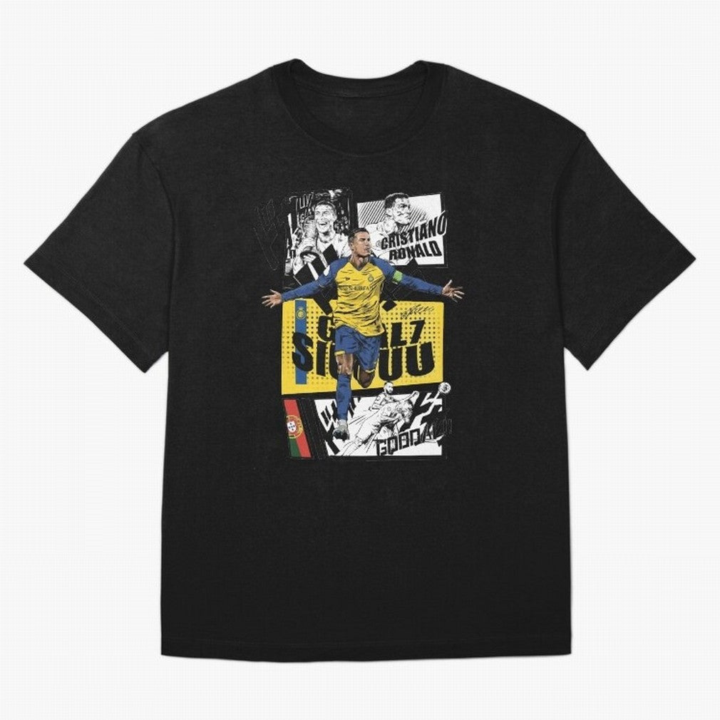 Cristiano Ronaldo CR7 Scorer Oversized T-Shirt Carry Match Day Hype around FIFA World Cup 2026, Messi, Neymar and Mbappe, Argentina, France and Brazil, Football History, Final Match Energy, Crowd Noise and Once in a Lifetime Moments; Great for