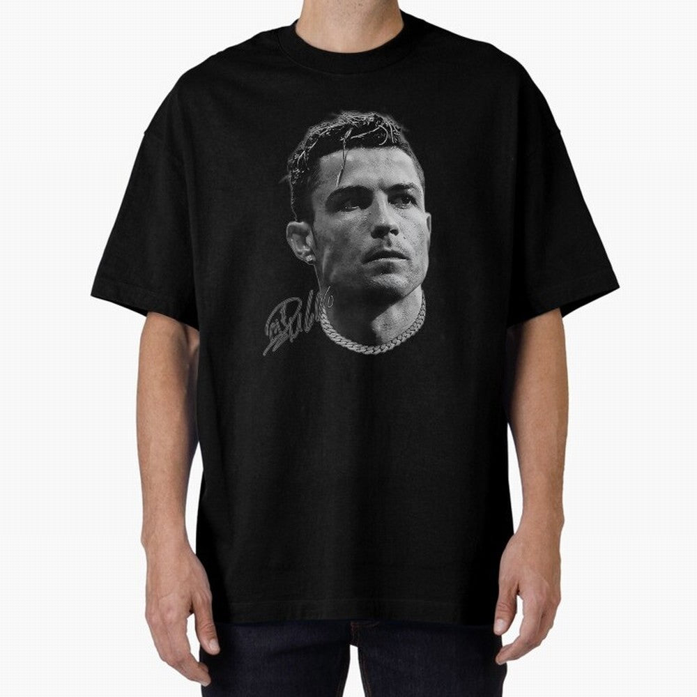 Cristiano Ronaldo Vintage Tshirt Oversized T-Shirt Feel Match Day Hype around FIFA World Cup 2026 USA Canada Mexico, CR7 and Messi, Portugal, Spain and Germany, Champion Mindset, Group Stage Buzz, Knockout Tension and Passionate Fan Culture; Built