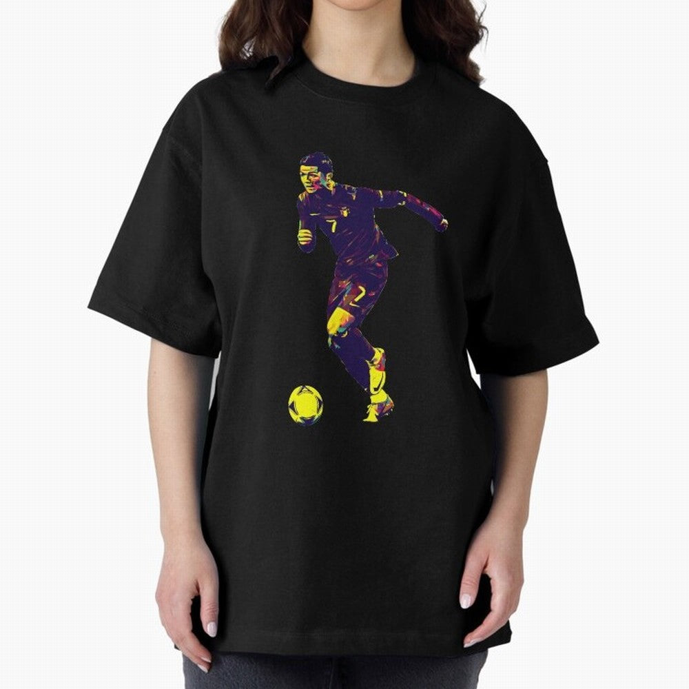 Cristiano Ronaldo Oversized T-Shirt Bring Champion Energy into Global Football Passion for FIFA World Cup 2026 USA Canada Mexico, with Neymar, Haaland and Cristiano Ronaldo, England and Germany, Stadium Chants, National Pride, Trophy Dreams and