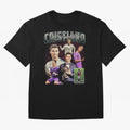 Cristiano Ronaldo Bootleg design Oversized T-Shirt Carry National Pride through FIFA World Cup 2026 USA Canada Mexico Spirit, Highlighting Germany, Neymar, Game Day Rituals, Football Legends, Country Pride and the Road to the Final; Great for Watch
