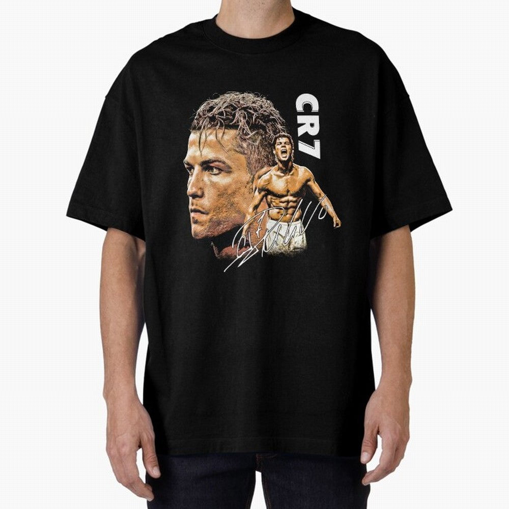 Cristiano Ronaldo Football Legend T-Shirt Oversized T-Shirt Bring Supporter Culture to FIFA World Cup 2026 Spirit, Celebrating England, France and Netherlands, Mbappe and Neymar, Match Day Excitement, Supporter Culture, Golden Goals and Global