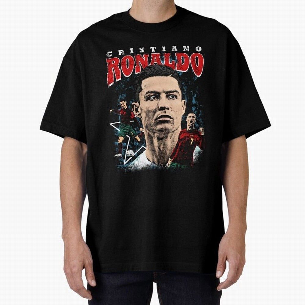 Cristiano Ronaldo CR7 Iconic T-Shirt Oversized T-Shirt Remember Iconic Moments from FIFA World Cup 2026 Connected to Neymar, Brazil Energy, Football History, Final Match Energy, Crowd Noise and Once in a Lifetime Moments; Great for Watch Parties,