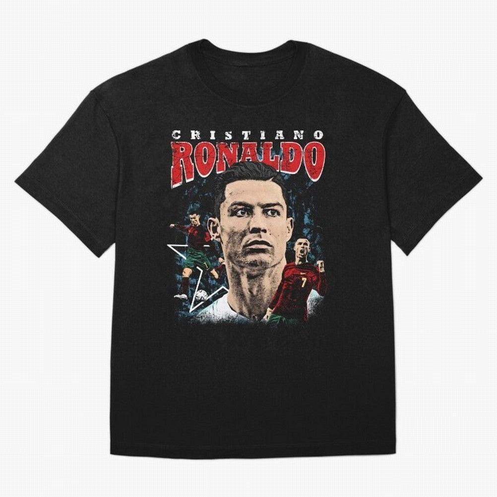 Cristiano Ronaldo CR7 Iconic T-Shirt Oversized T-Shirt Remember Iconic Moments from FIFA World Cup 2026 Connected to Neymar, Brazil Energy, Football History, Final Match Energy, Crowd Noise and Once in a Lifetime Moments; Great for Watch Parties,