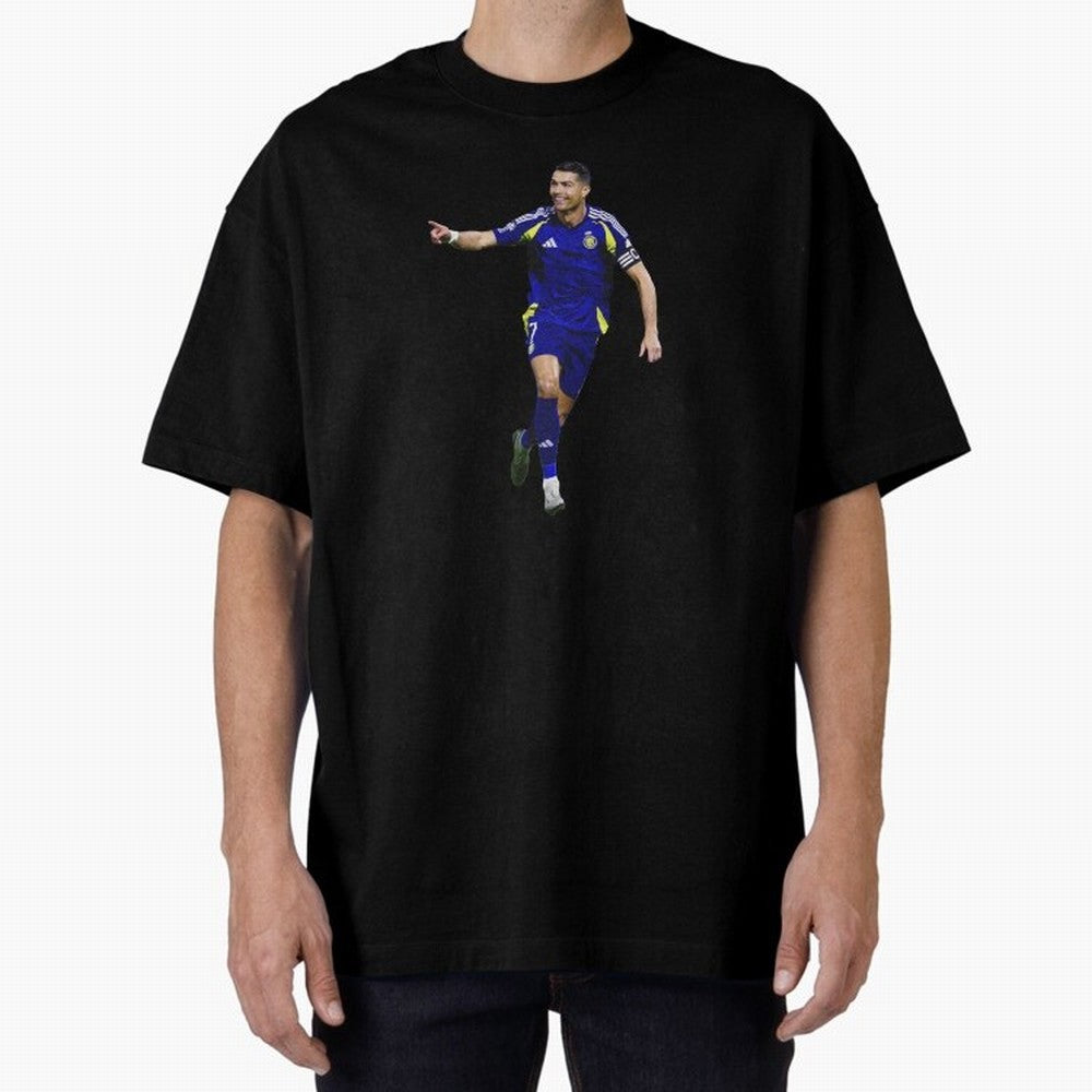 Cristiano Ronaldo Oversized T-Shirt Embrace FIFA World Cup 2026 USA Canada Mexico Spirit, Highlighting Portugal, Spain and Germany, Mbappe, Football Passion, Legendary Performances, Festival Vibes and Supporter Community; Perfect for People Who