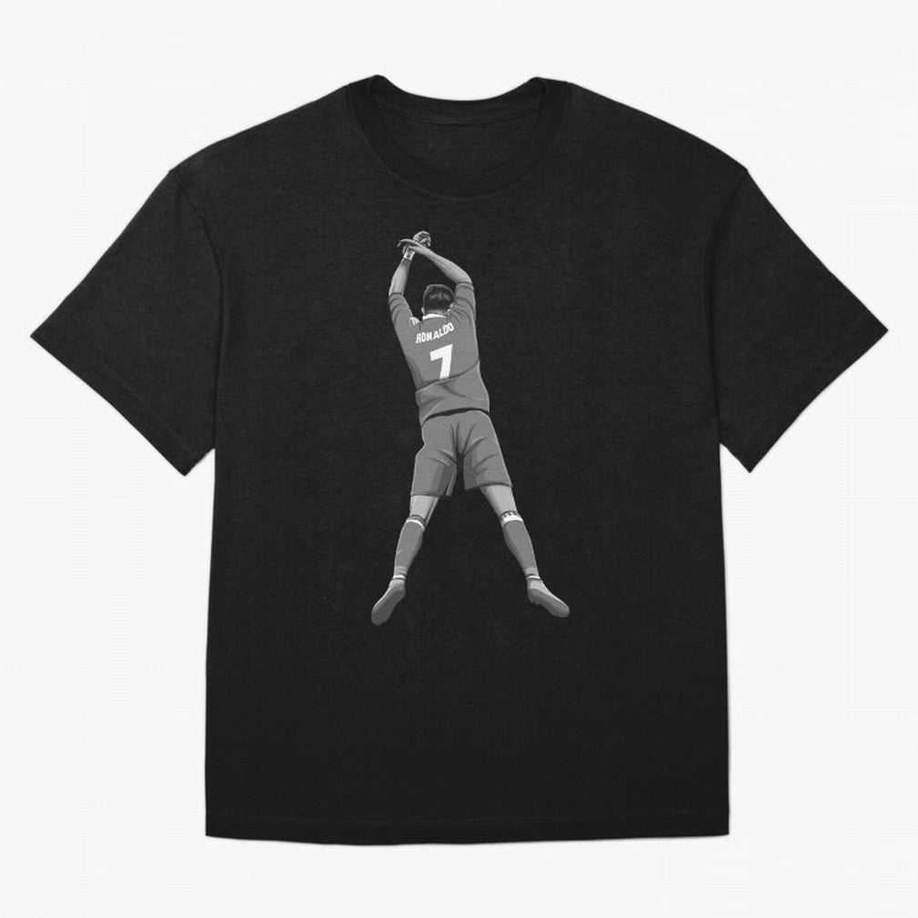 Cristiano Ronaldo Black and White Version Oversized T-Shirt Bring International Match Energy to Match Day Hype around FIFA World Cup 2026 Group Stage, Neymar, Haaland and Cristiano Ronaldo, Argentina, Global Supporter Spirit, Legendary Goals,