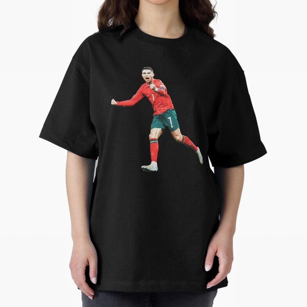 Cristiano Ronaldo Oversized T-Shirt Celebrate the Road through the FIFA World Cup 2026 Group Stage Journey through Messi, Neymar and Mbappe Highlights, Netherlands Pride, Vintage Soccer Flavor, Modern Football Stars, National Flags and Final Night